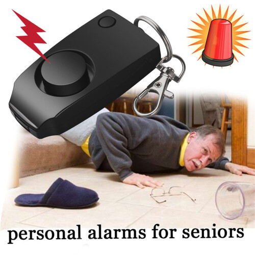 Emergency Alarm with Push Button and Keychain Clip 130dB