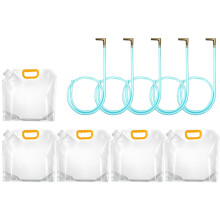 5PCS Food Grade Tree Tapping Kit for Maple and Birch Sap - Complete Syrup Making System with Silicone Tubing and Collection Bags - 5PCS