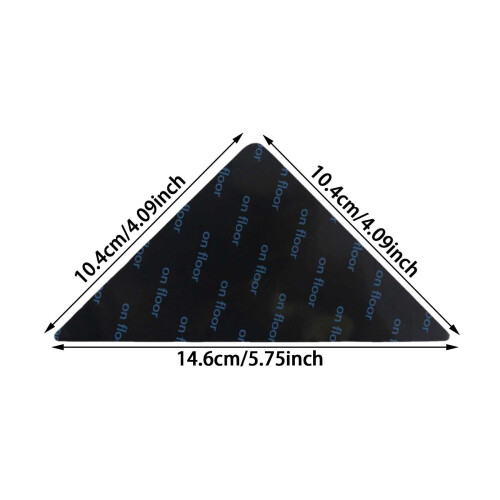 Triangle Carpet Pads Secure Stabilize Rugs with Advanced PU Material for Enhanced Floor and 8PCS 1