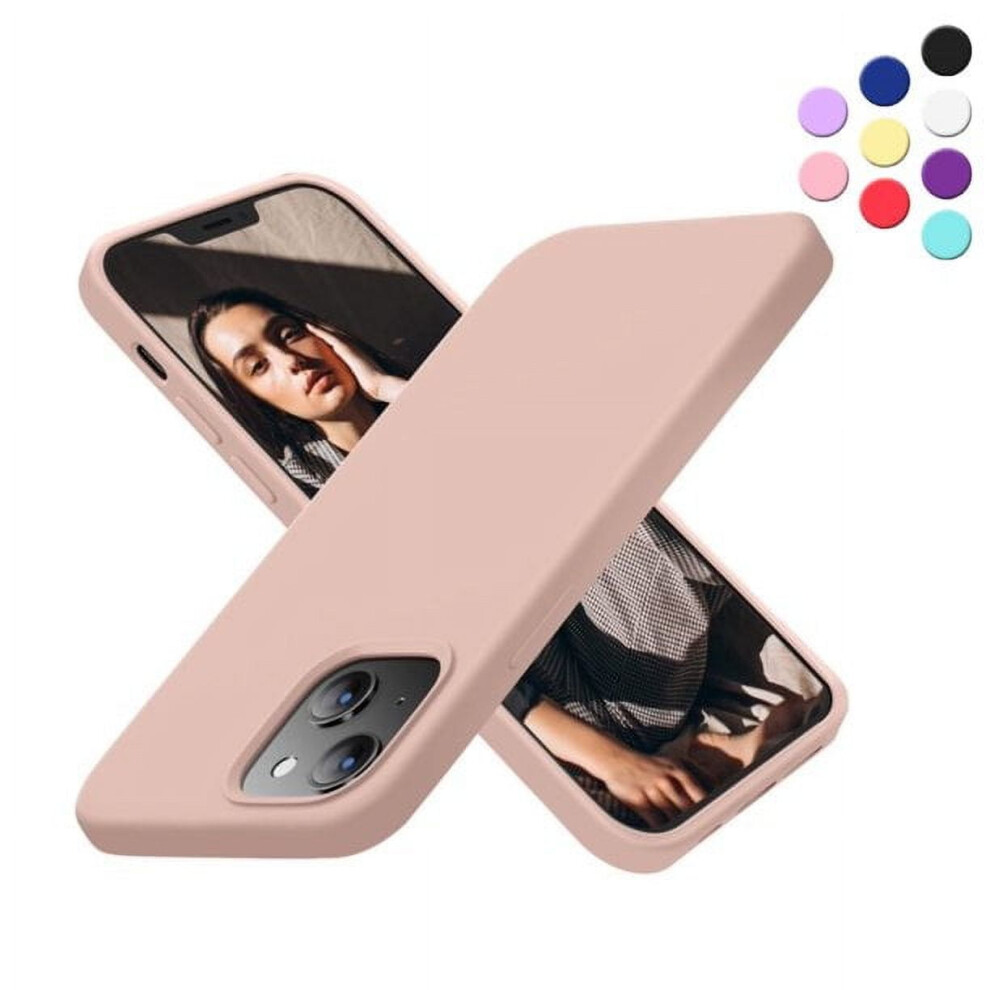 Iphone 13 Liquid Silicone Case Rose Shockproof Dustproof 9132278387284