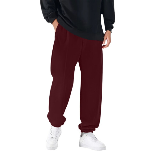 Ανδρικό παντελόνι jogger ελαστικό χειμερινό, απαλό, ζεστό, άνετο, χαλαρή εφαρμογή,