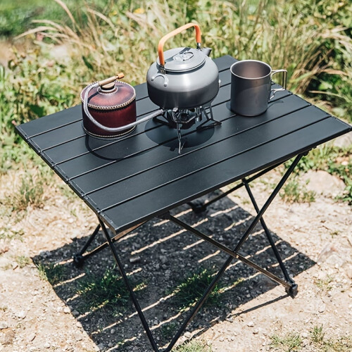 Portable Folding Table – Durable, Quick-Fold & Roll-Up, Scratch-Resistant, Ideal for Camping/Picnic/BBQ (Large/Medium/Small) 2
