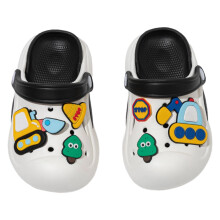 Toddler Clogs Boys Girls Little Kids on Slides Sandals Children Summer Beach Pool Outdoor Water Shoes Shower Slippers White 9-9.5Years