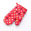 2Pcs Heat Resistant Thick Oven Gloves Dot Mitts Microwave Insulation Ovenware Baking Bakeware Tools Kitchen Accessories Red A 1