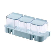 Wall-mounted Spice Jar Set, Transparent Seasoning Boxes, Kitchen Storage Solution, Easy Access Spice Organizer