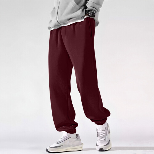 Ανδρικό Χειμερινό Παντελόνι Joggers, Απαλό, Ζεστό, Χαλαρή Εφαρμογή, 1 Ζεύγος 1