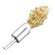Mini Stainless Steel Wire Brush for Drill, Carbon Steel Rust Removal Kit, Compatible with All Drills (0.98 in)