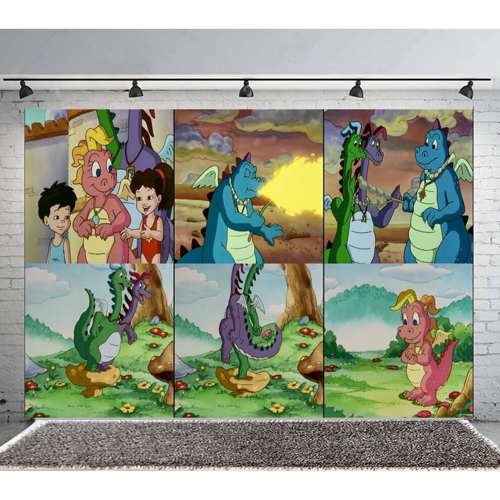 Dragon Tales Backdrop Banner Party Supplies Poster Movie Theme Background For Photography Birthday Decorations 9170372290536