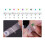PVC Transparent Keyboard Stickers Assorted Colors 1 Set 5