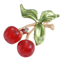 ULTNICE Elegant Stras Fructe Bijuterii Cireșe Broșă Pin pentru Femei 1 Set