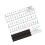 PVC Transparent Keyboard Stickers Assorted Colors 1 Set 6
