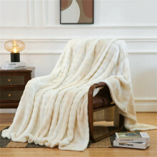 Warm Faux Fur Throw Blanket Plush Fluffy Cozy Soft Thick for Living Room Couch Bed Sofa Decor 39x56 Inches