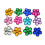 Akryl flatback blomst rhinestone 15mm kongeblå 200 stk 6