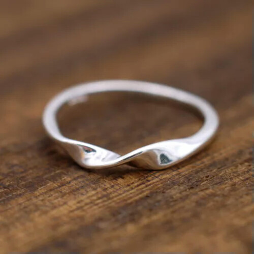 925 Sterling Silver Twisted Midi Ring A3039-3.5 1