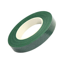1 rolo de fita floral verde impermeável, fita para floristas, 10 mm de largura, fita para embrulhar flores frescas, arranjos florais e artesanato.