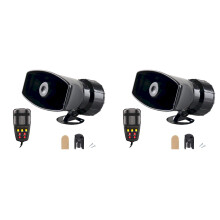 Alarm Horn Siren PA Speaker System 12V 100W 2-pack