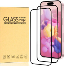Skärmskydd kompatibelt med iPhone 16Pro - Klart, skalvänligt härdat glas, 2-pack