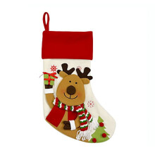 3D-Rentier-Weihnachtsstrümpfe – Kamin- und Baumdekoration aus Jute-Karo, Weihnachtsgeschenke für Familie und Kinder – Kompatibel mit