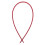 1Pack Red Plastic Car Wire Puller Tool for Audio System Installation Corner Routing Guide 19.65X0.28X0.12in 5