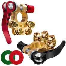 2Pcs Quick Release Battery Terminals, 4-Way 12V/24V/60V Clamps, Compatible with Cars, Trucks, Ships, Mobile Homes