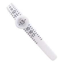 baguier avec loupe, outil de mesure réutilisable pour les doigts, tailles de bagues 1 à 17 (tailles américaines).