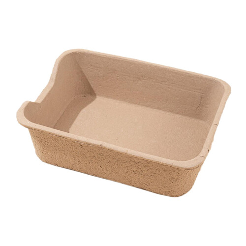 Disposable Cat Litter Box Durable Nonstick Open Brown 1