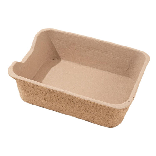 Disposable Cat Litter Box Durable Nonstick Open Brown 2