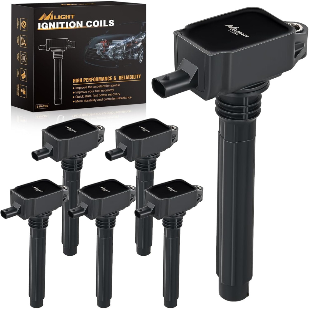 Ignition Coil Kit Uf648 Compatible With Jeep, Dodge, Chrysler V6 3.6L (2011Â2016), 6Pcs #C1791 9180435358219