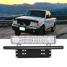 20"-Lichtleisten-Montagehalterung, vorderer Kennzeichenhalter für Offroad-Scheinwerfer, LED-Arbeitsscheinwerfer