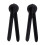 Black ABS Bow String Separator for Archery Use Portable and Practical Compound Bow Accessories 2 Pieces 4