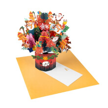 Carte de Noël pop-up 3D avec enveloppe