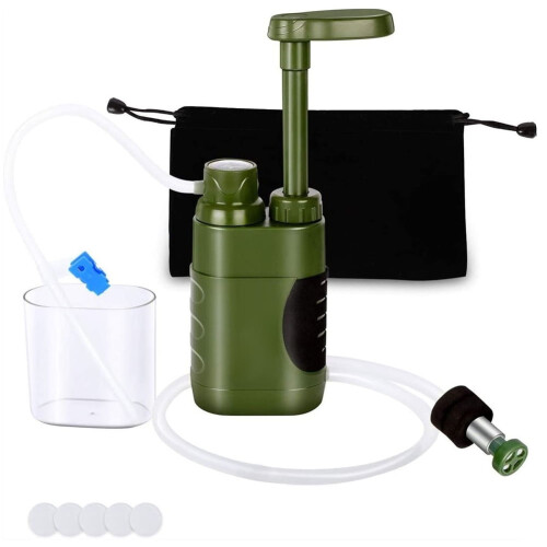 Handpomp waterfilter draagbaar zuiveringssysteem 1 stuk