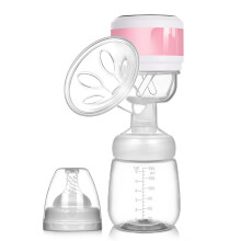 Electric Breast Feeding Pump Electric Suction Milk Extractor Baby Bottle Postpartum Supplies Accessories USB Powered for Mom New Mother Pink