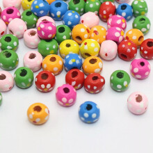 Wood Flower Spacer Beads8mm Round200pcs