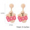 Ghost Halloween Earrings Alloy Studs Orange 3