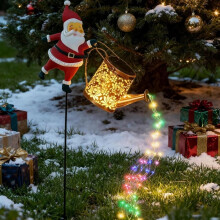 Lampa ogrodowa metalowa Santa Kettle Light zasilana energią słoneczną (1 szt.)