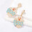 Ghost Halloween Earrings Alloy Studs Orange 5