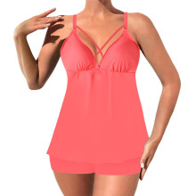 Μαγιό Tankini για γυναίκες, μαγιό με έλεγχο κοιλιάς, μαγιό με V λαιμόκοψη και σορτς,