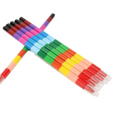 Rainbow Crayon Set Stackable DIY 6 Pcs 12 Colors