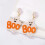 Ghost Halloween Earrings Alloy Studs Orange 7