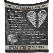 Couverture de condoléances – 76 x 102 cm (30 x 40 po) – Cadeau de deuil – Compatible avec tous les modèles