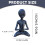 Meditating Alien Garden Statue Resin Ornament 3