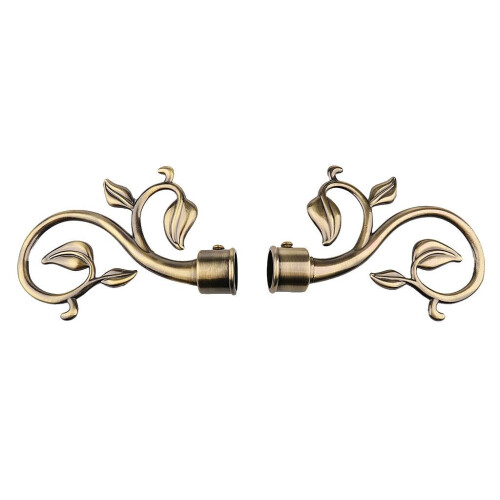 Curtain Pole End Drape Rod Head Window Treatment Hardware for 22mm Bronze 2