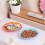 Novelty Leaf Style Plastic Fruit Plate Basket Fruit Bowl Candy Fruit Tray (Red) 2