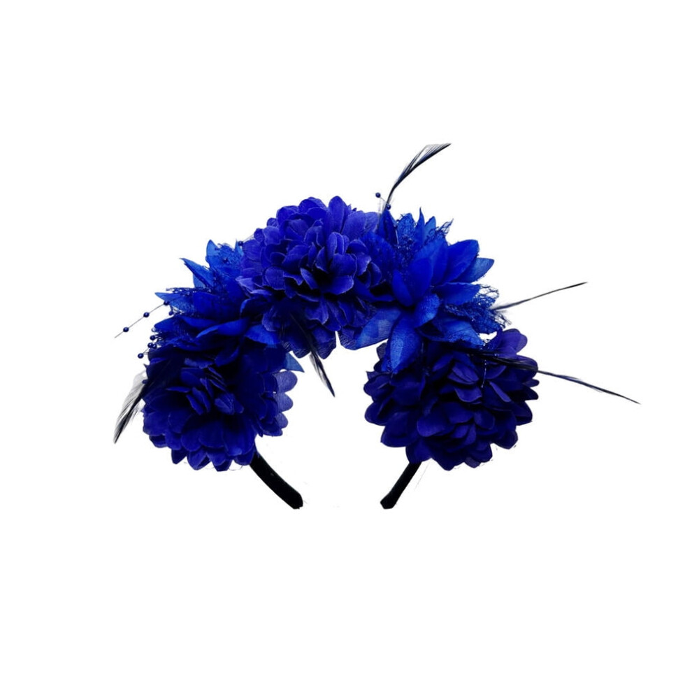 Feather Hair Band for Mardi Gras Day of the Dead Party