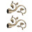 Curtain Pole End Drape Rod Head Window Treatment Hardware for 22mm Bronze 5