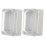 ABS Transparent Waterproof Electrical Enclosure Box 2 pcs 5