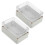 ABS Transparent Waterproof Electrical Enclosure Box 2 pcs 7