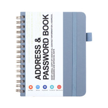 Libreta de direcciones con contraseña y cuaderno de espiral