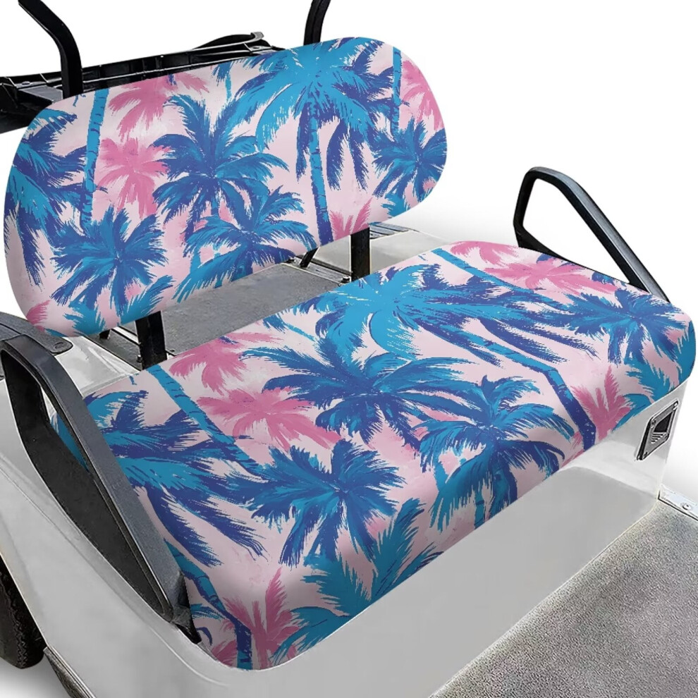 Golf Cart Seat Protector Front Coconut Tree Print 9027700715943